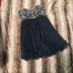 Navy blue cocktail dress/homecoming